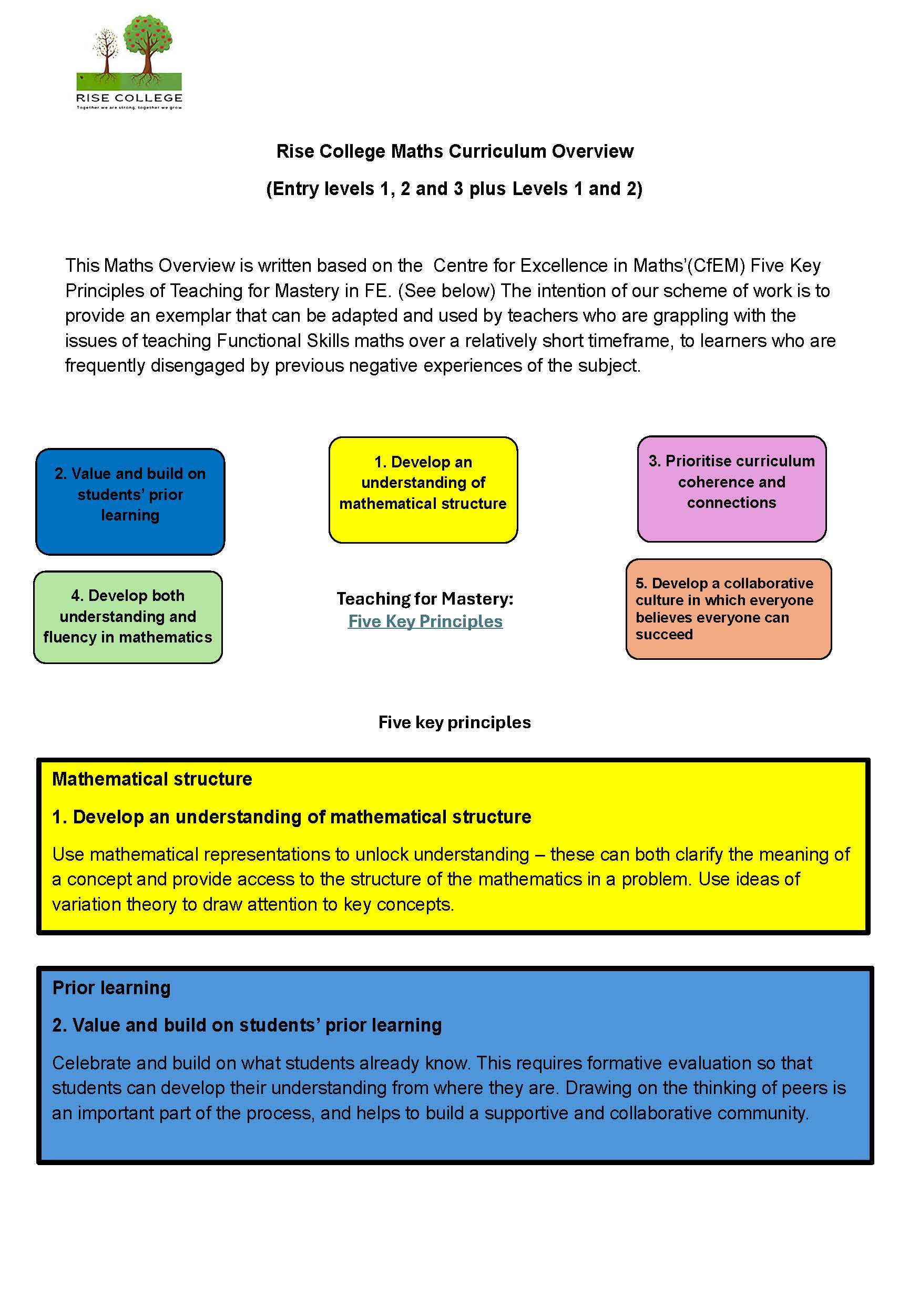 Rise College Maths Curriculum Overview_Page_1